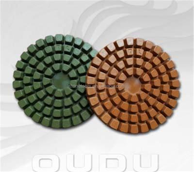 China New Hybrid Concrete Floor Polishing Pad 8mm thinckness wet &dry polishing &dry use for sale