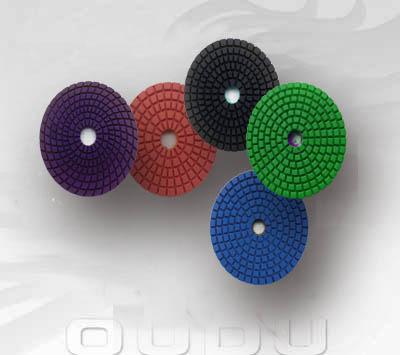 China Especially use for treatment of natural stones in marble polishing pads of various shape diamond resin for sale