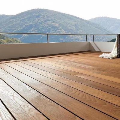 China 2023 New Thermowood Garden Patio Decking Modern Outdoor High Grade Pine THERMO Decking At Lowest Price for sale