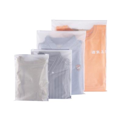 China Recyclable support customization frosted hardware packaging bags plastic garments ziplock bags for clothes for sale