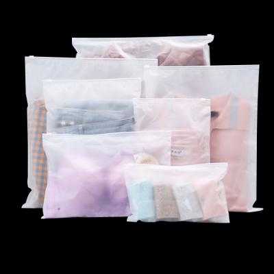 China Hot Sale Recyclable Customize Packaging Clothes Bags Transparent Zip Lock Clear Plastic Bags For Clothing for sale