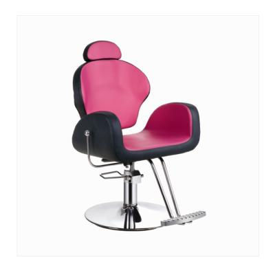 China Modern hot sale woman haircut pink hairdresser chair barbershop furniture for barber shop for sale