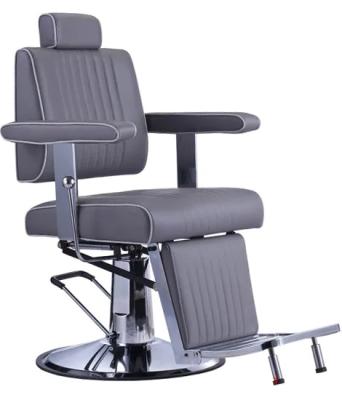 China Salon Supplies Beauty Salon Furniture Durable Leather Material Barber Chair for sale