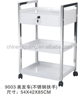 China Storage Metal Cabinet Salon Beauty Trolley With Wheels for sale