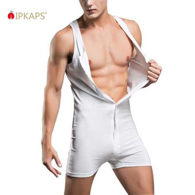 China Wholesale QUICK DRY Men's Adult Tight Shorts Onesie Bottom Open Bottom Sleeveless Sports Overalls for sale