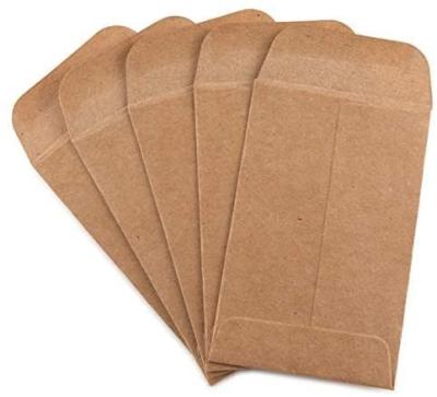 China Gift Envelope Craft Coin Envelopes 2.25x 3.5 Inch Small Coin Envelopes With Gummed Flap 100pcs/pack for sale