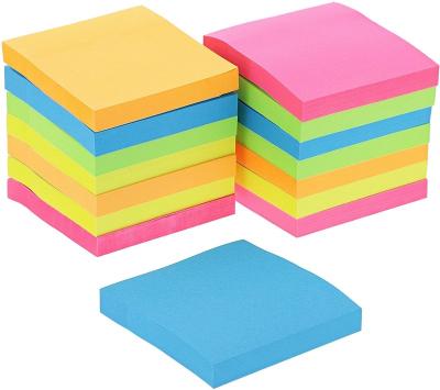 China Self Adhesive Sticky Notes 3 x 3 Inch Mail Stickies Power Bright Colorful Super Collage Memo Pads, Strong Adhesive for sale