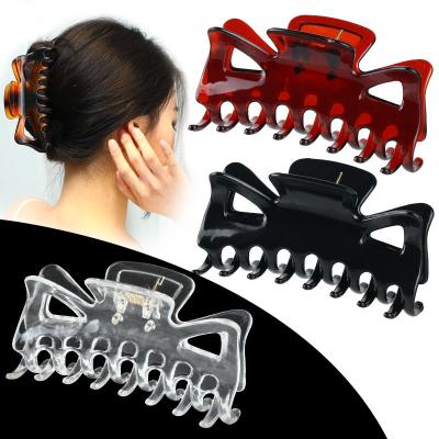 China Plastic Hair Claw Clips For Women 9.5cm Jumbo Hair Clips For Shower for sale