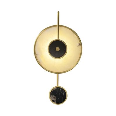 China Contemporary Factory Hot Sale Luxury Round Modern Artistic Wall Lamp Energy Saving Light for sale