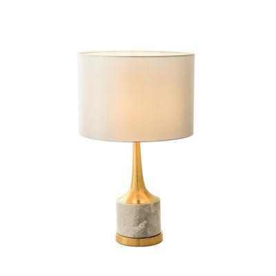 China Contemporary Promotional Marble Glazed Glass Bedside Table Lamp Indoor Artistic Residential Residential Light for sale