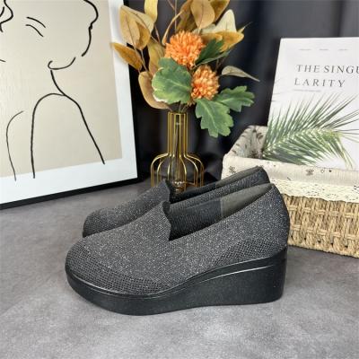 China Lightweight Designer Ladies Shoes Wedge Heel Women's Sports Shoes for Office for sale