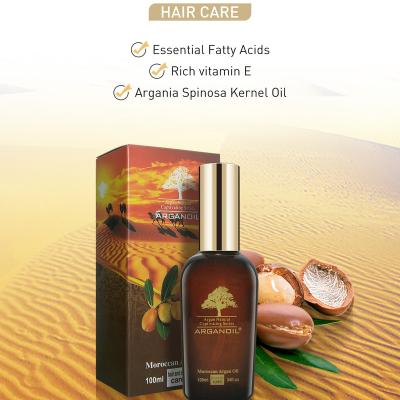 China Salon Wholesale Price Good Quality Hair Oil Maroc Professional Pure Pure Organic Serum Argan Oil From Morocco for sale