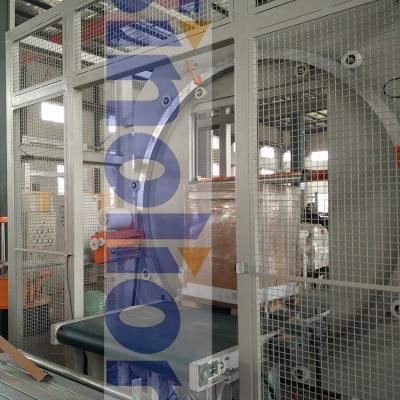 China Wood Panel Industry Gypsum Board Wrapping Line Windows&Door Wrapping Horizontal Wood Wrapping And Sandwich Panel Wrapping Machine for sale