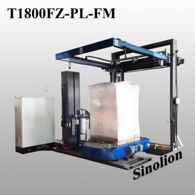 China automatic rotary beverage turntable packing machine sinolion wrapper for sale