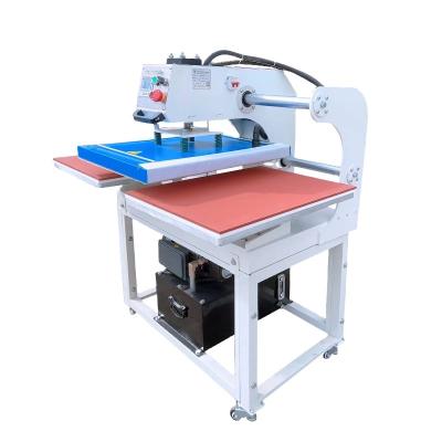 China Pneumatic Heat Transfer Machine High Quality Double Station Garment Textile Pneumatic Heat Press Transfer Machine 40*60 for sale