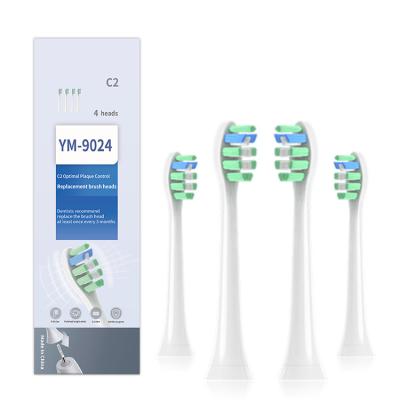 China Genuine Household Factory Sale Universal Optimal C2 Plaque Control Toothbrush Heads With Copper for sale