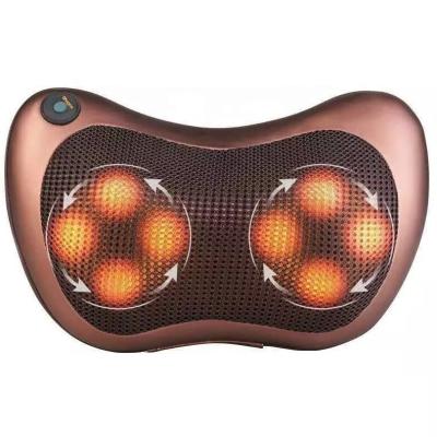 China Cordless Massage Pillow Relax Car Home Use Cordless Shiatsu Massage Pillow With Heat Rollers for sale