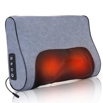 China Amazon Best Selling Shiatsu Neck Massage Pillow Neck Shoulder Heating Kneading Massager for sale