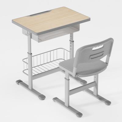 China Modern High quality school classroom table and chair set height adjustable student child study table for sale