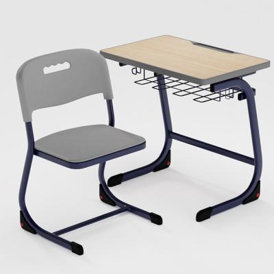 China Modern adult chair and desk for sale Guangzhou Manufacturer University campus furniture High school classroom for sale