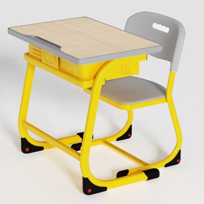 China Modern move school desk for kids and student furniture  desk and chair wooden desktop nap adjustable for sale