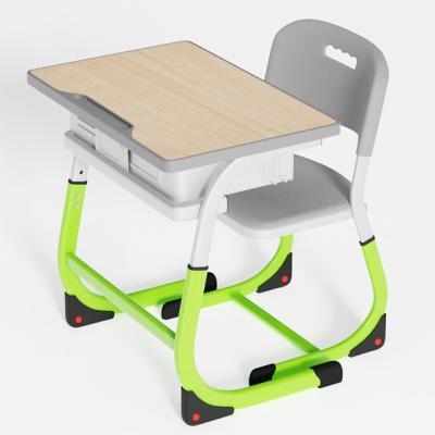 China Modern china school desk and chair for adult adjustable table legs high good quality school pupils desks for sale