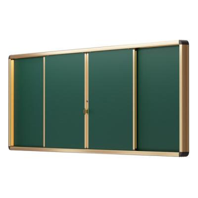 China Aluminum Alloy Frame Push-pull sliding blackboard multimedia teaching wall hanging school classroom magnetism for sale