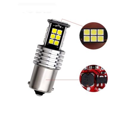 China car light factory lelanpu led car bulb W21w T20 3030 car led brake light turn lamp T20 7440 bulb 7443 24SMD 12 Volt for sale