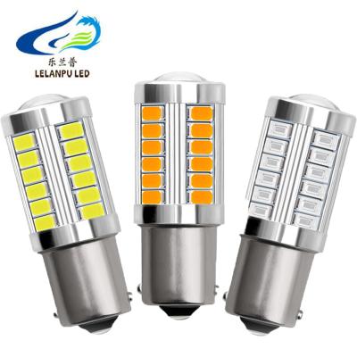 China Car Light Auto Car Led Bulb 1156 BAU15S 1157 BAY15D T20 7743 T25 5630 33SMD Led Bulb Turn Signal Brake Reverse Tail Lamp for sale