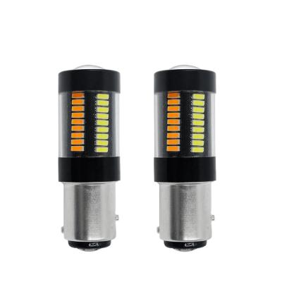 China Universal Canbus P21W PY21W T20 7440 BA15S BAU15S 1156 Car LED 66smd DRL Bulbs Turn Signal Light Signal Light for sale