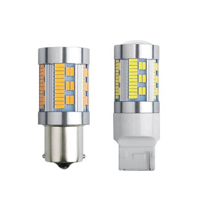 China 1156 1157 BA15S BAU15S LED Bulbs Turn Signal Auto Reverse Brake Light 4014 105SMD LED 12V DC Car Lamp Universal for sale