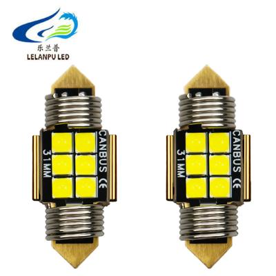 China Automobile Lamp Auto Car Led Light Canbus Festoon C5W C10W 3030 6smd 31mm 36mm 39mm 41mm No Error Interior License Plate Dome Indicating Lamp 12V for sale