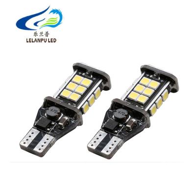 China T15 led bulb auto canbus error free 3030 24smd car reversing lamp 10w emergency led tail bulb white color universal for sale