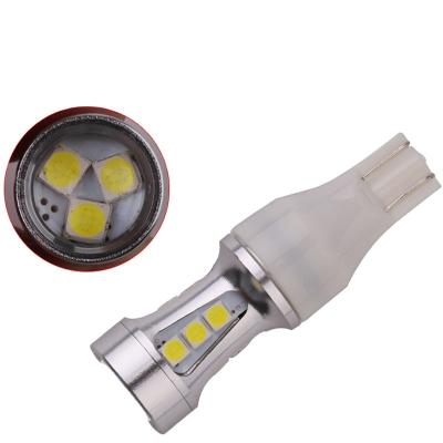 China Wholesale T15 W16w 921 Led 3030 18smd Canbus Light Bulbs 12V Reverse Light Auto Emergency Light Universal for sale