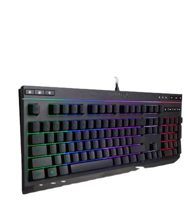 China Plug-and-Play Media Gaming Media E-sports Core RGB Alloy Key Anti-Collision Keyboard for sale