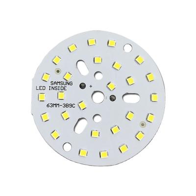 China Samsung 2835 SMD Aluminum PCB Led Module For Round Led Bulb Downlight Wall Lamp D63mm Encapsulation Series for sale