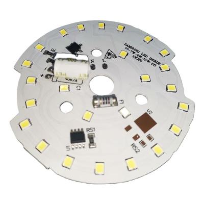 China Downlight Supply AC220V IC Drive Lamp Stable High Voltage Integrated Board 2835SMD 9W AC Led Module Lamp Aluminum PCB For Downlight for sale