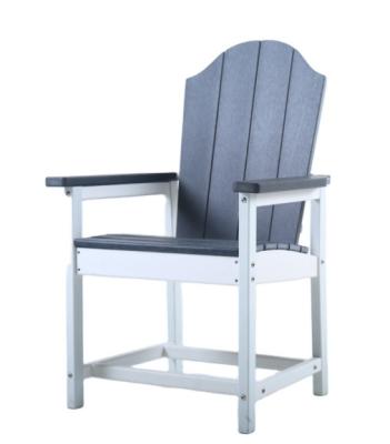 China Eco-freindly\Waterproof\Weather Resistant Popular Dining Chair With Arms Modern Outdoor Garden Furniture Waterproof And Eco-friendly HDPE Dining Chair for sale