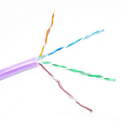 China HDPE Pass Fluke UTP 24AWG Cat 5e Pure Copper Cable for sale