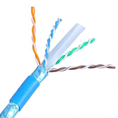 China Pass Fluke Test FTP 305m/box Cat6 Pure Copper Ethernet Cable FTP Cat 6 Lan Cable for sale