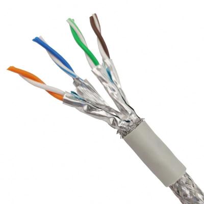 China Pure Solid Bare Copper 4 Solid Pairs Because 1000 Feet 10Gbps Cable Cat 6a Sstp Ethernet Use Network for sale