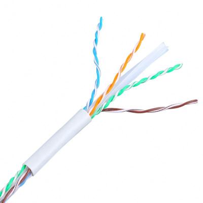 China HDPE 24awg 500ft 1000ft 8 core 4 pair cat6 stranded bare copper wire for rj45 patch cord for sale