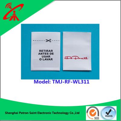 Chine Concevez les étiquettes en fonction du client de sécurité de rf les labels tissés de sécurité de 8,2 mégahertz pour des vêtements à vendre