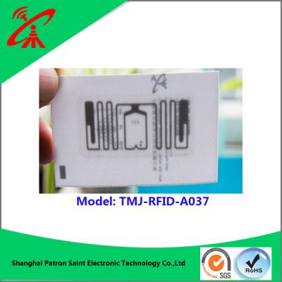 China ISO18000-6C UHF RFID Tag UHF RFID Woven Label For Clothing 860 - 960mhz for sale