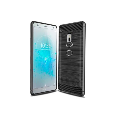 China Scanned For Sony Xperia XZ3 XZ2 Compact Wire Drawing Tpu Case for sale