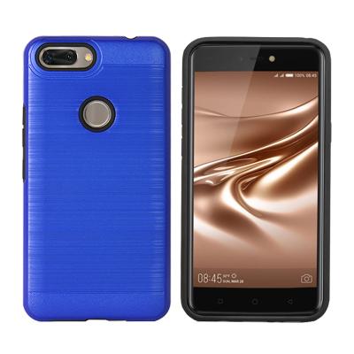 China TPU+ PC 2 in 1 PC Hard + Soft Brushed Armor Rubber Combo Case For Tecno Phantom 8 Back Cover for sale