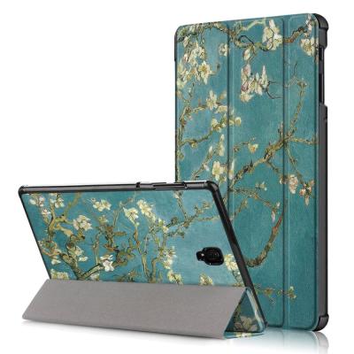 China Auto Wake / Sleep Triple Tablet Flip Cover For Samsung Galaxy Tab S4 10.5 T830 T835 T837 Leather Case for sale