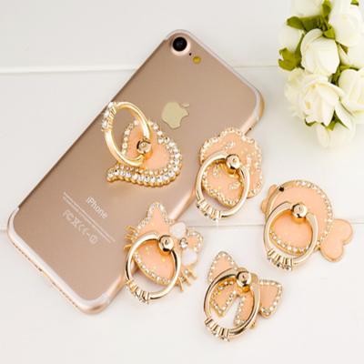 China 360 degree rotating various cute bling bling mobile phone ring stand, phone ring stand for sale