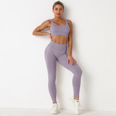 China Wholesale Breathable GYM Fitness Clothes Yoga Shorts Sleeve Shirts Sports Suits Women Fitness Yoga Seamless Set for sale