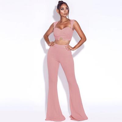 China Designer 2021 New Arrival Crop Velvet Zipper Women's Casual Two Piece Set QUICK DRY Top Two Piece Women Set for sale